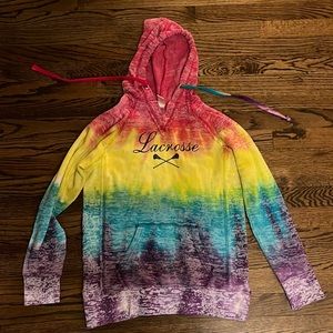 Lacrosse tie dye sweatshirt, size small